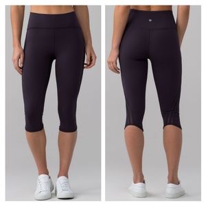 Lululemon Sun Setter Crop (17")Boysenberry